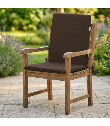Coussin pour chaise de jardin marron 45x90x3cm