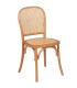 Chair design wood, rattan, metal 48x53x81cm
