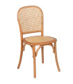 Chair classical wood, rattan 45x48x96cm
