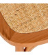 Chair design wood, rattan, metal 48x53x81cm