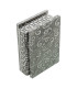 Silver metal jewelry box 38x20x7.5cm
