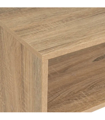 Console d'entrée en bois 2 plateaux 90x30x75cm