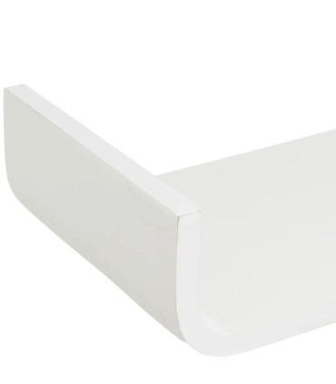 Wall Shelf MDF white Wood - 80cm
