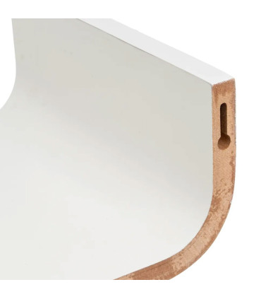 Wall Shelf MDF white Wood - 80cm
