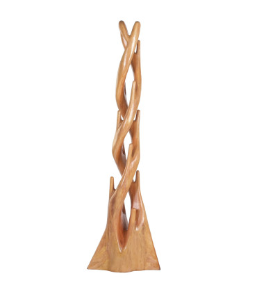 Portemanteaux sur Pied Design Noir et Bois