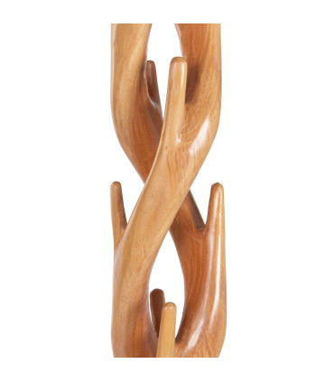 Portemanteaux sur Pied Design Noir et Bois