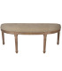 Bench Classic Wood and beige 110x36x47cm