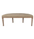 Bench Classic Wood and beige 110x36x47cm