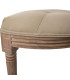 Bench Classic Wood and beige 110x36x47cm