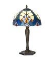 Table Lamp glass multicolor 25x25x40cm