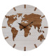 Wall Clock World Map 60x60x4cm