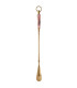 Shoehorn brass and pink marble 54cm