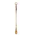 Chausse-Pied en laiton et marbre rose 54cm