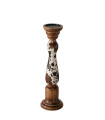 Candle Holder wood 12.5x12.5x45cm