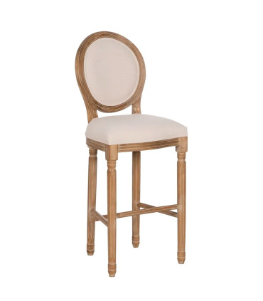 Bar Stool Vintage Fake Leather and metal 47x47x103cm