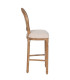 Bar Stool Vintage Fake Leather and metal 47x47x103cm