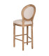Bar Stool Vintage Fake Leather and metal 47x47x103cm