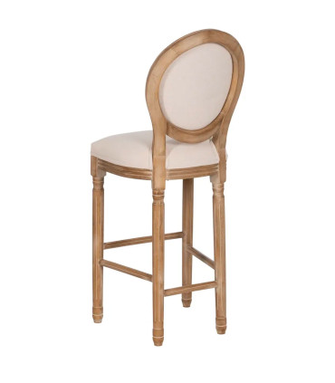 Bar Stool Vintage Fake Leather and metal 47x47x103cm