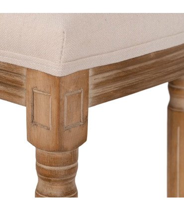 Bar Stool Vintage Fake Leather and metal 47x47x103cm