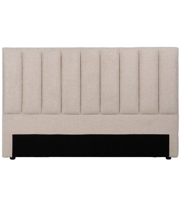 Tête de lit classique tissu beige 160x8x100cm