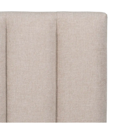 Tête de lit classique tissu beige 160x8x100cm