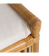 Chaise de jardin en bambou avec coussin 57x57x90cm