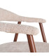 Chair tissue beige and green 56.5x56x74.5cm