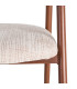 Chair tissue beige and green 56.5x56x74.5cm