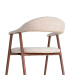 Chair tissue beige and green 56.5x56x74.5cm