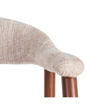 Chair tissue beige and green 56.5x56x74.5cm