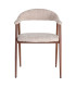 Chair tissue beige and green 56.5x56x74.5cm