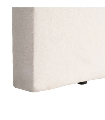 Tête de lit classique tissu beige 160x8x100cm
