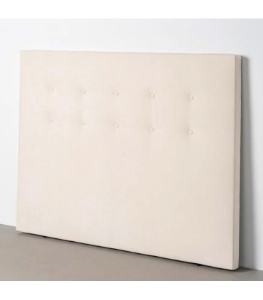 Tête de lit classique tissu beige 160x8x100cm