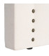 Tête de lit classique tissu beige clouté 165x7x130cm