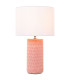 Table Lamp blue ceramic and white lampdshade