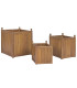 Plant Pot beige Polyéthylène 40x40x55cm