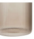 Bocal cuisine en verre strié fumé avec bouchon acacia 950ml