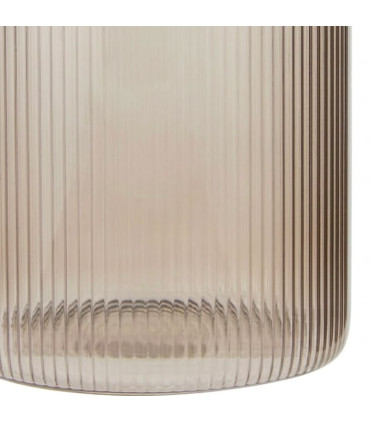 Kitchen smoked Glass Jar acacia Lid 1800ml