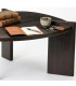 Table d'appoint ronde effet pierre 40x40x35cm