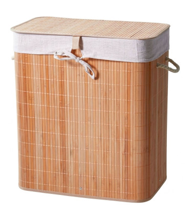 Laundry Basket Bamboo 50x30x60cm