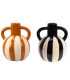 Set of 2 Decorative Vases ceramic 15.5x12.5cm