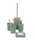 Green polypropylene Bathroom Set - 5 pieces