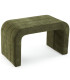 Banc tapissé vert 76x38x45cm