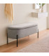 Ligth grey Bench 95x36x43cm