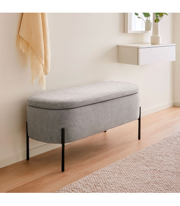 Ligth grey Bench 95x36x43cm