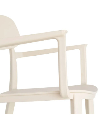 Chair Polypropylene white cream 51x51x80cm