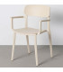 Chair Polypropylene white cream 51x51x80cm