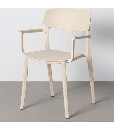 Chair Polypropylene white cream 51x51x80cm