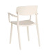 Chair Polypropylene white cream 51x51x80cm
