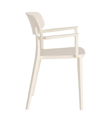 Chair Polypropylene white cream 51x51x80cm